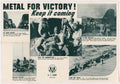 Metal Victory Trucks American World War II Advert Poster
