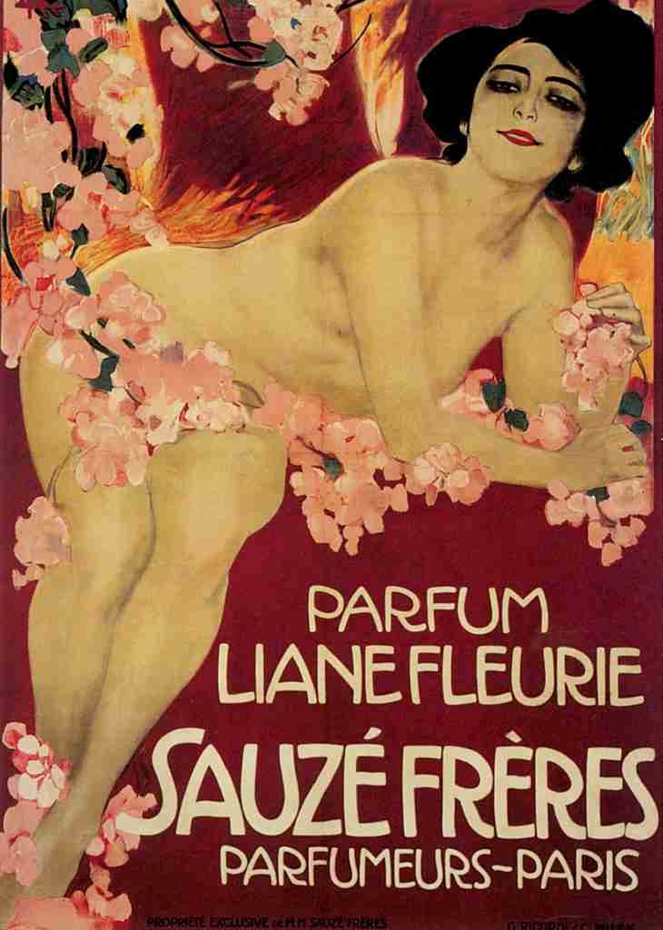 Metlicovitz Leopoldo 1868 1944 Poster Parfum Liane Fleurie Sauze Frères A4 Photo Print