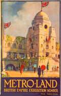 Metro Land Empire 1930s Vintage Retro Advert Poster