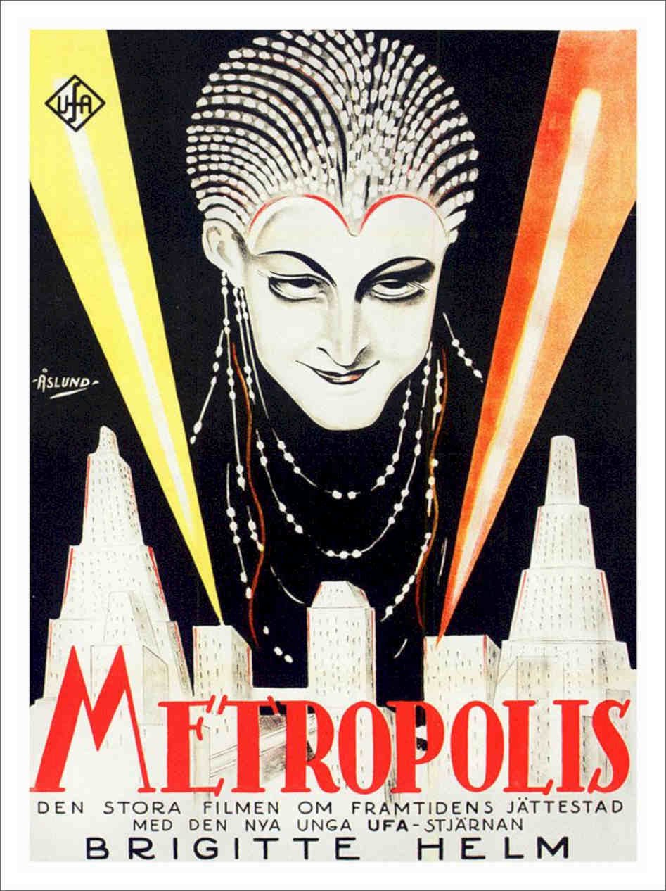 Metropolis Movie Poster Vintage Retro Advert Poster A4 Photo Print