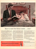Metropolitan Life Family 1940s Vintage Retro Advert Poster