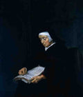 Metsu Gabriel Old Woman Meditating A4 Photo Print