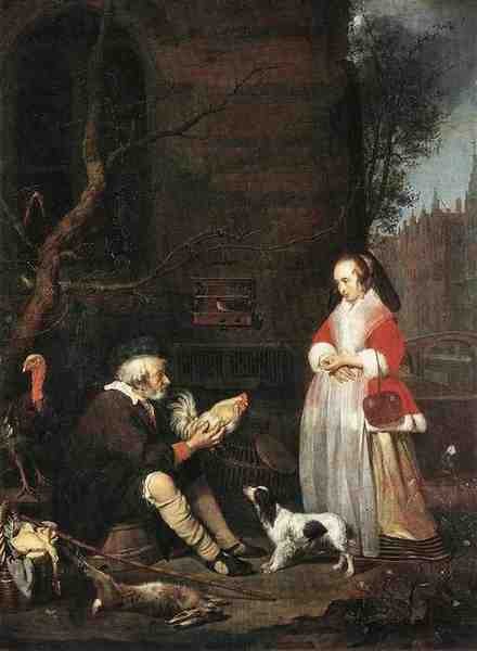 Metsu Gabriel Poultry Seller A4 Photo Print