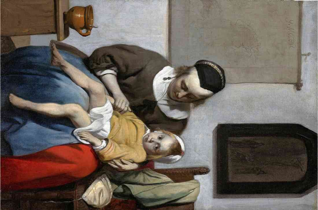 Metsu Gabriel The Sick Child 2017 A4 Photo Print