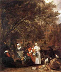 Metsu Gabriel Vegetable Market In Amsterdam A4 Photo Print