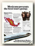 Mexicana Travel Brochure Vintage Retro Advert Ads A4 Photo Print