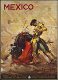 Mexico Air Train Travel Poster M2 Vintage Advert A4 Photo Print