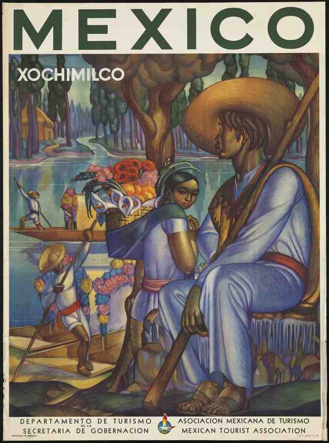 Mexico Air Train Travel Poster M3 Advert A4 Photo Print
