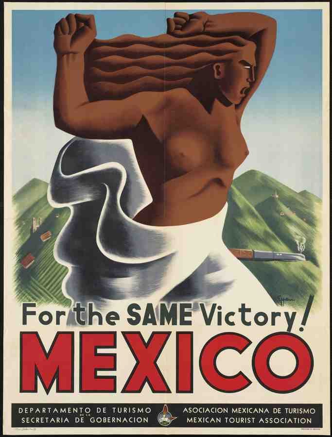 Mexico Air Train Travel Poster M4 Advert A4 Photo Print