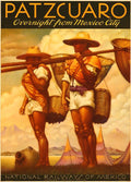 Mexico Air Train Travel Poster M8 Advert A4 Photo Print