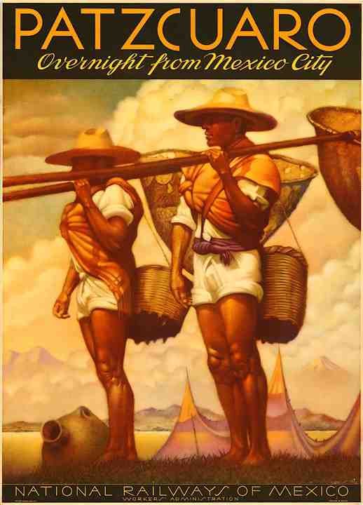 Mexico Air Train Travel Poster M8 Vintage Advert A4 Photo Print