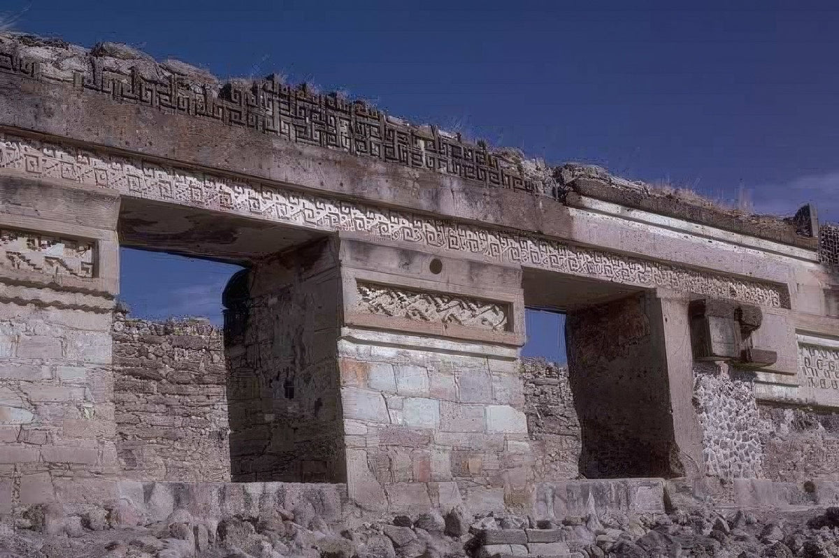 Mexico Mayan Archway Relief A4 Photo Print