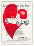 Mg A Car American Advert Vintage Retro Advert Poster A4 Photo Print