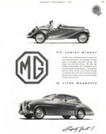 Mg Midget 1955 1950s Vintage Retro Advert Poster