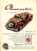 Mg Midget Td 1950s Vintage Retro Advert Poster