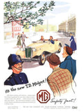 Mg Td Midget 2 1950s Vintage Retro Advert Poster