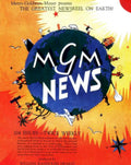 Mgbm Newsreel Globe Vintage Retro Advert Poster A4 Photo Print