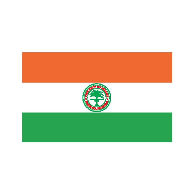Miami City Flag N6219 A4 Photo Print