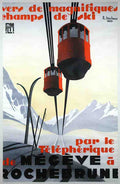 MichaudMegeve Vintage Advert A4 Photo Print