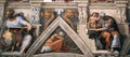 Michelangelo Ceiling of the Sistine Chapel detail3  A4 Photo Print