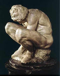 Michelangelo Crouching Boy A4 Photo Print