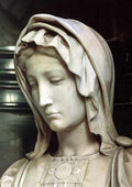 Michelangelo MadonnAnd Child Detail1 A4 Photo Print