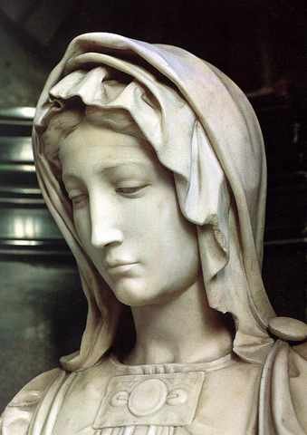 Michelangelo MadonnAnd Child Detail1 A4 Photo Print