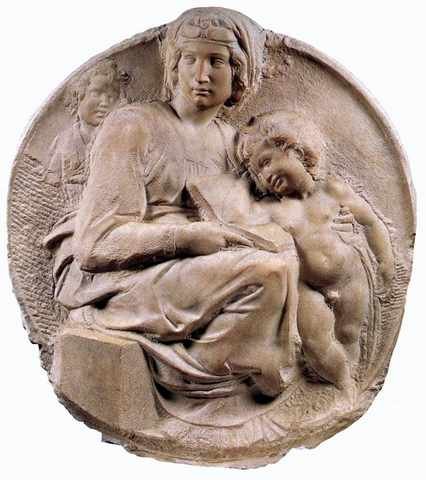 Michelangelo MadonnTondo Pitti A4 Photo Print