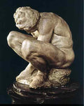 Michelangelo Michelangelo Crouching Boy  A4 Photo Print