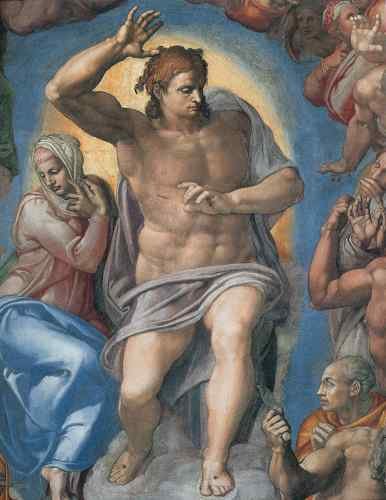 Michelangelo Michelangelo Last Judgement Christ the Judge  A4 Photo Print