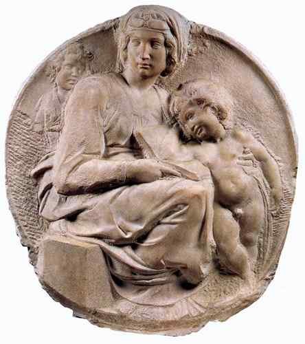 Michelangelo Michelangelo Madonna (Tondo Pitti)  A4 Photo Print