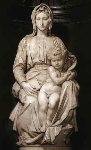 Michelangelo Michelangelo Madonna and Child  A4 Photo Print