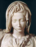 Michelangelo Michelangelo Pieta 1499 detail1  A4 Photo Print