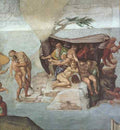 Michelangelo Michelangelo Sistine Chapel Ceiling Genesis Noah 7 9 The Flood right view  A4 Photo Print