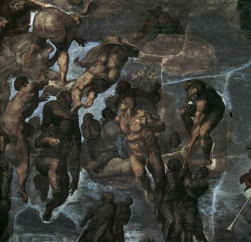 Michelangelo Michelangelo The Last Judgement detail3a  A4 Photo Print