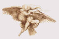 Michelangelo Michelangelo The Rape of Ganymede  A4 Photo Print