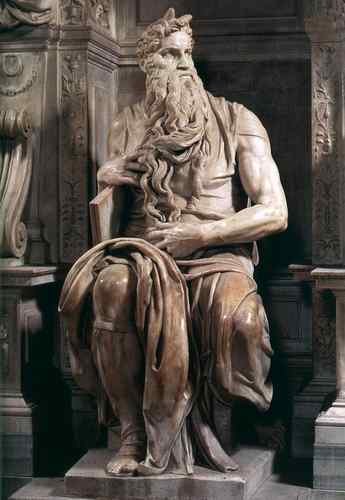 Michelangelo Michelangelo Tomb of Pope Julius II Moses detail1  A4 Photo Print