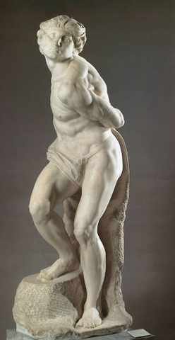 Michelangelo Rebellious Slave A4 Photo Print