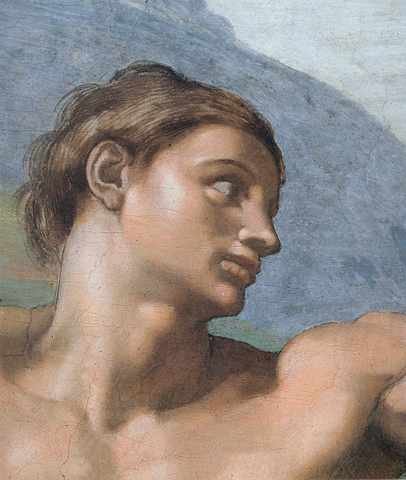 Michelangelo Sistine Chapel Ceiling Genesis The Creation Of Adam Adam S Face A4 Photo Print