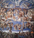 Michelangelo Sistine Chapel Last Judgement  A4 Photo Print