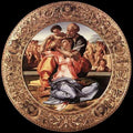 Michelangelo The Doni Tondo Framed A4 Photo Print