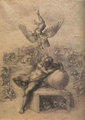 Michelangelo The Dream of Human Life  A4 Photo Print