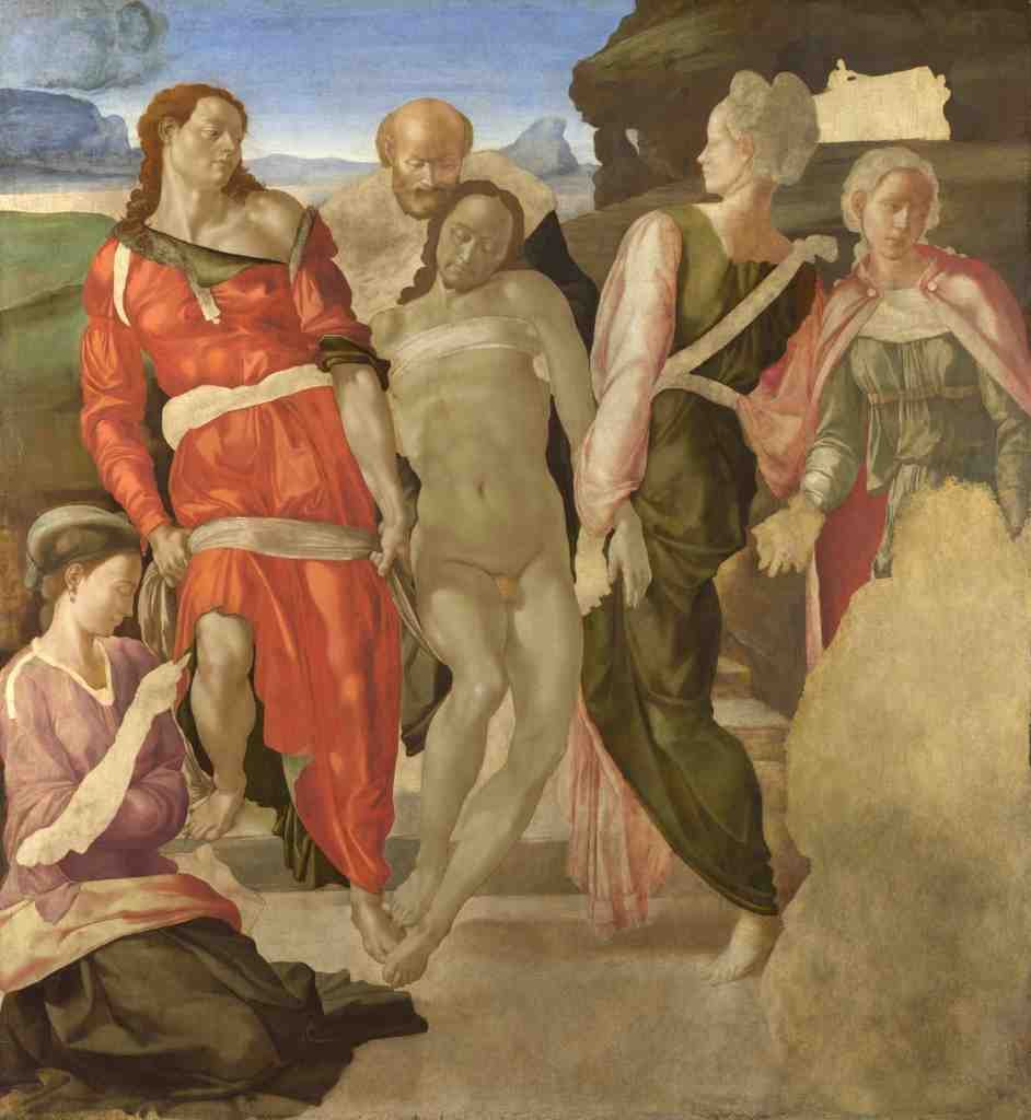 Michelangelo The Entombment A4 Photo Print