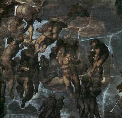 Michelangelo The Last Judgement Detail3 (2) A4 Photo Print