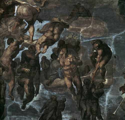 Michelangelo The Last Judgement Detail3A A4 Photo Print