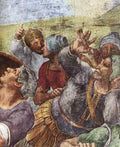 Michelangelo The conversion of Saul detail2  A4 Photo Print