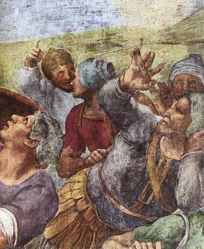 Michelangelo The conversion of Saul detail2  A4 Photo Print