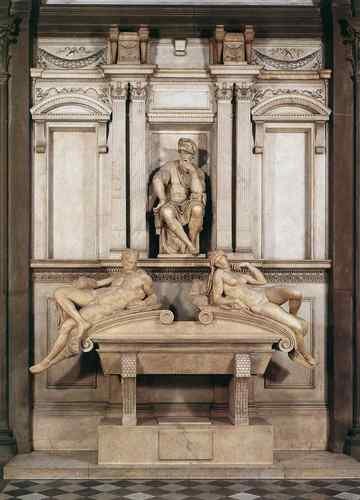 Michelangelo Tomb Lorenzo Medici  A4 Photo Print