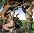 Michelangelo adam and eve 1512 Art A4 Photo Print