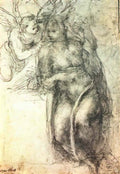 Michelangelo annunciation study 1547 Art A4 Photo Print